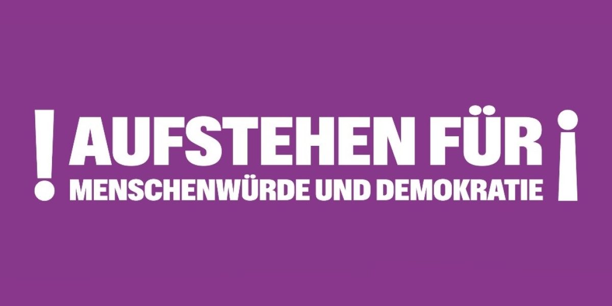 Aufstehen für Menschenwürde und Demokratie